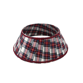 Cache-pied de sapin à carreaux – Rouge / Bleu