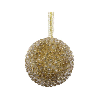 Boule de Noël en mousse texturée – Doré