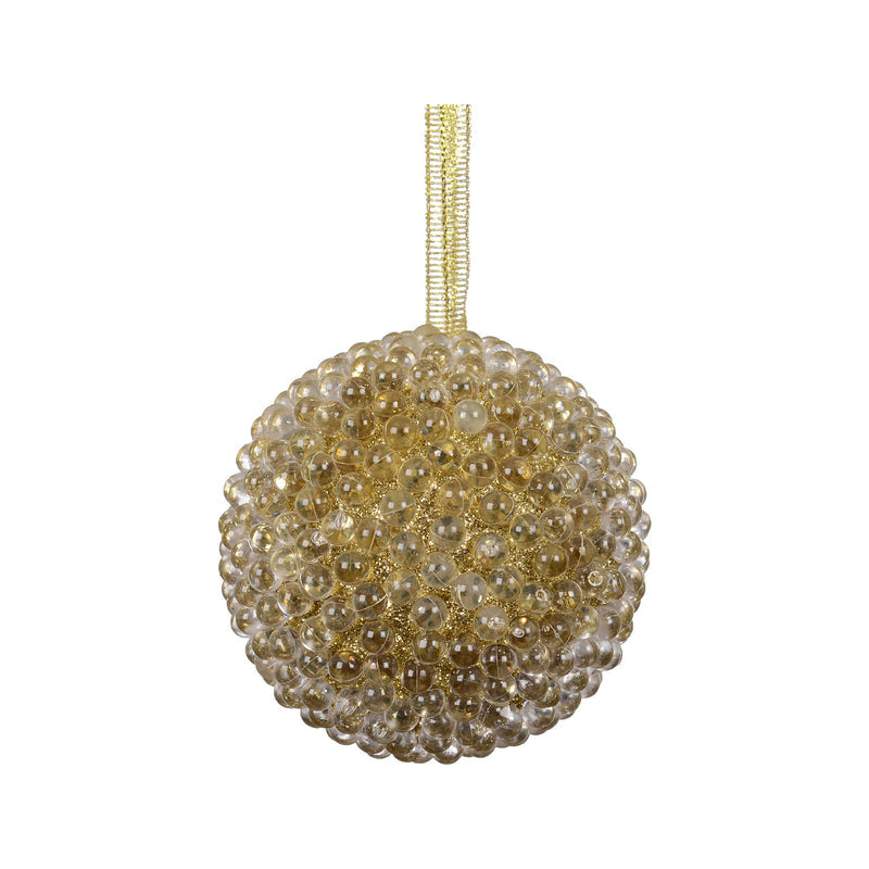 Boule de Noël en mousse texturée – Doré
