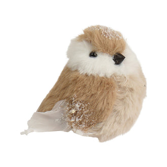 Oiseau décoratif de Noël – Blanc