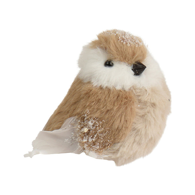 Oiseau décoratif de Noël – Blanc