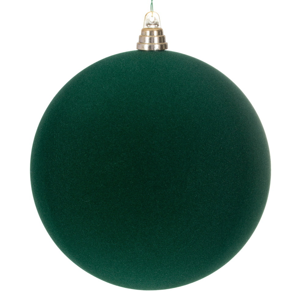 Boule de Noël floquée — vert émeraude