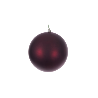 Boule de Noël lie-de-vin — fini mat — sans joint