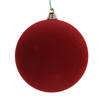 Boule de Noël floquée — bordeaux