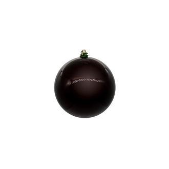 Boule de Noël bordeaux — fini nacré