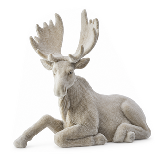 Orignal décoratif de Noël couché – Naturel et crème