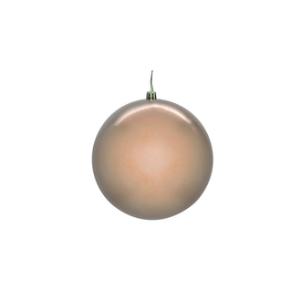 Boule de Noël or rose — fini nacré — sans joint