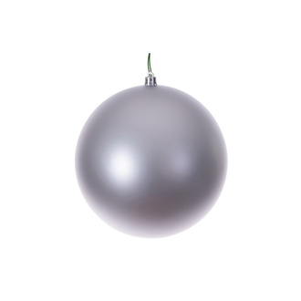 Boule de Noël argent — fini mat — sans joint