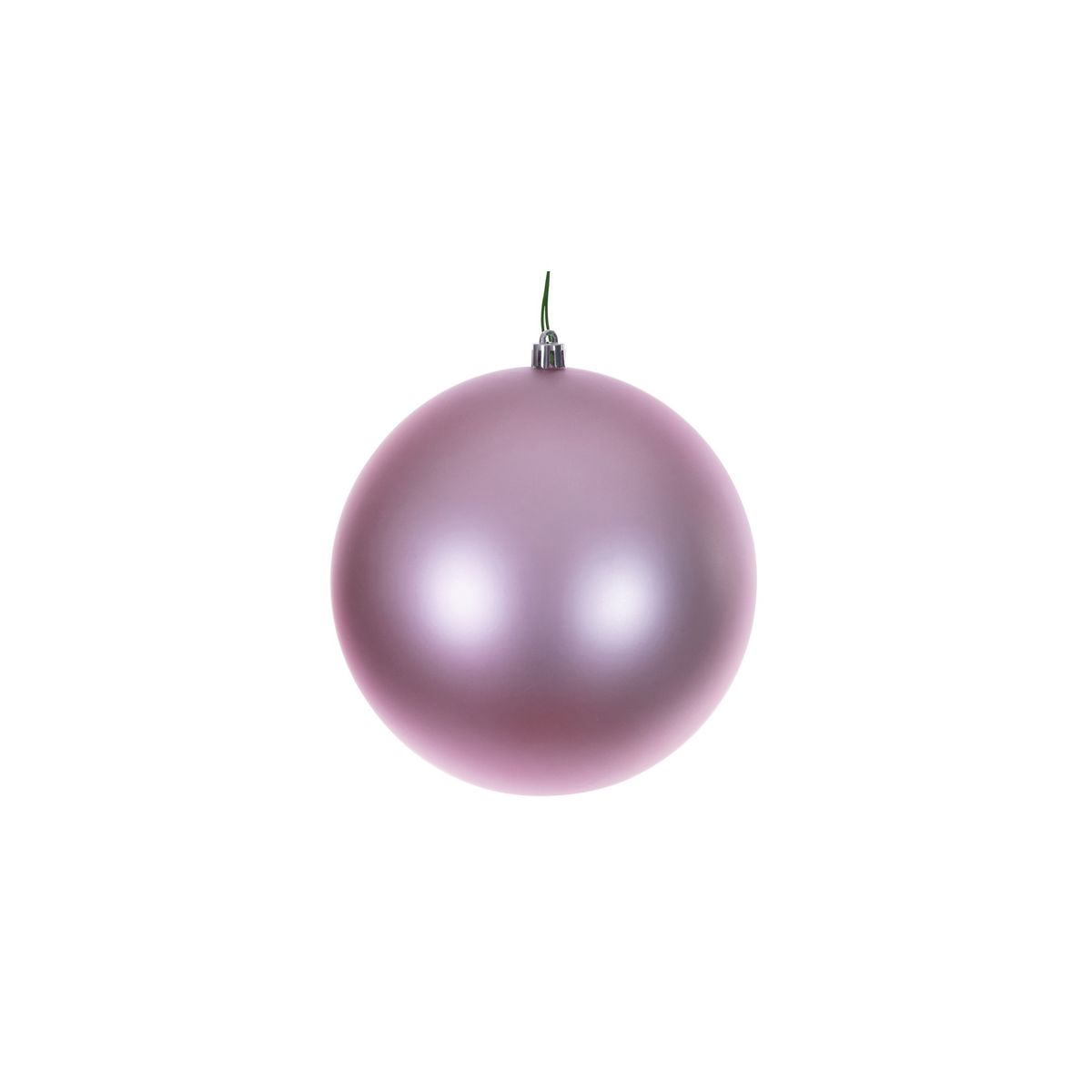 Boule de Noël rose — fini mat — sans joint