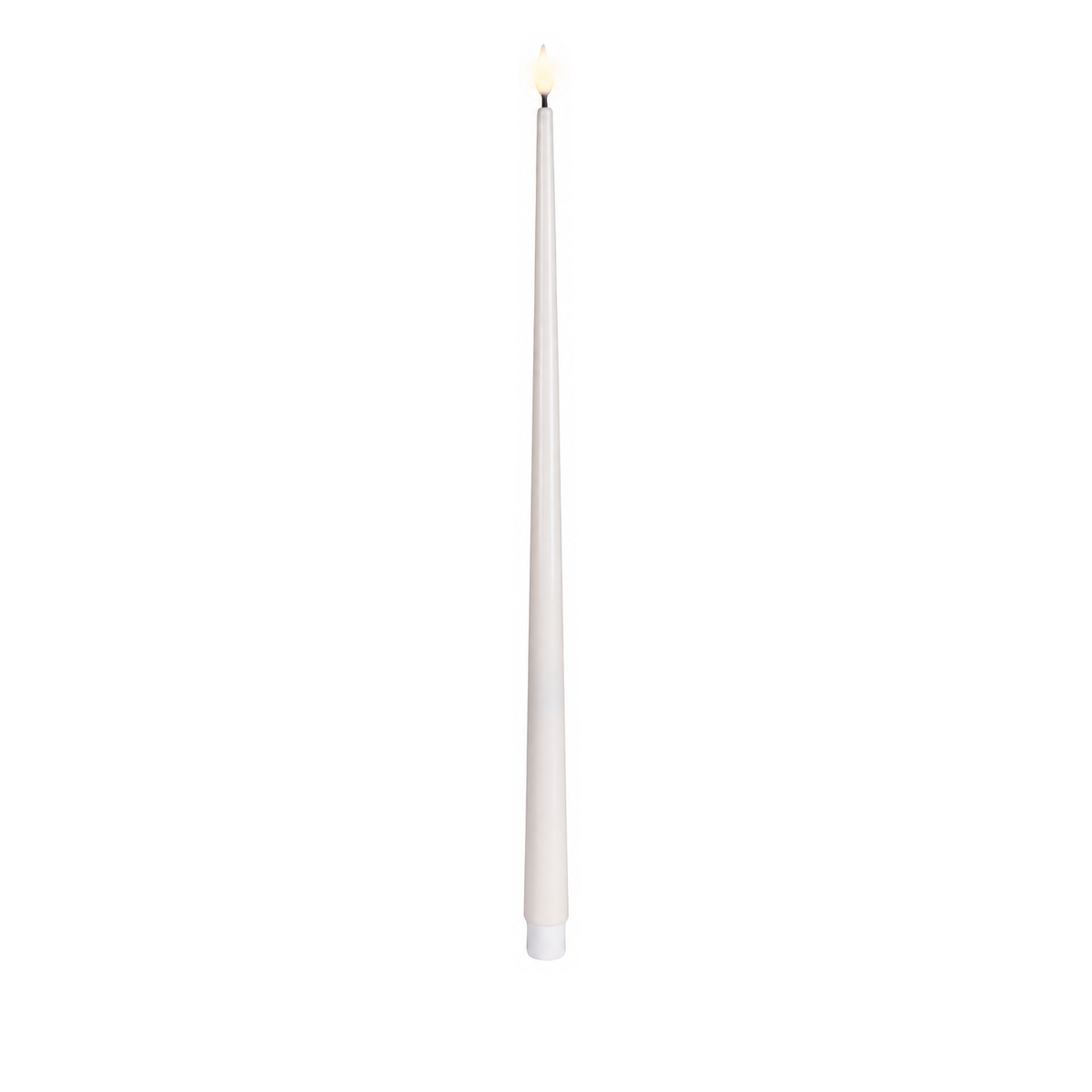 Ensemble de 2 cierges à DEL, effet de flamme — Blanc