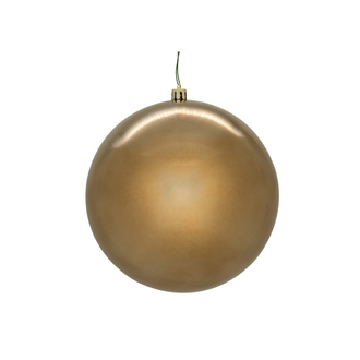 Boule de Noël moka — fini brillant — sans joint