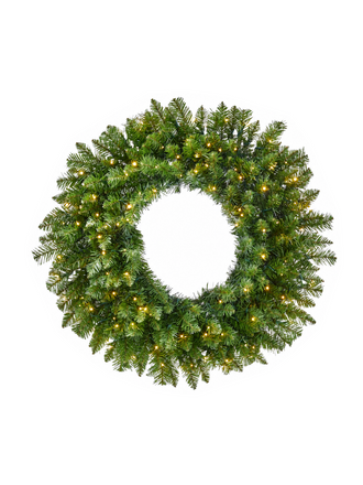 Couronne de Noël lumineuse Forest Fir – 32 po