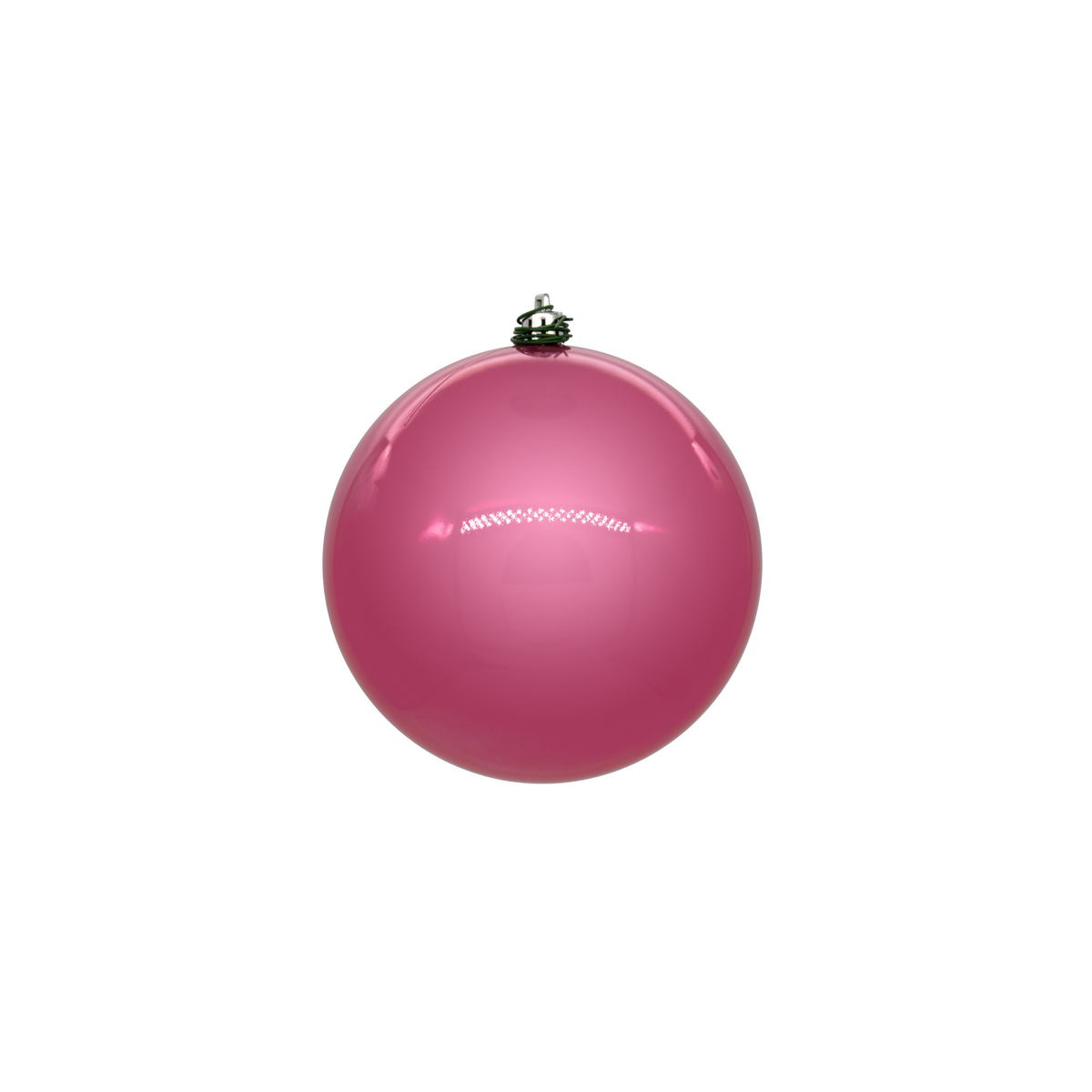 Boule de Noël rose — fini nacré — sans joint