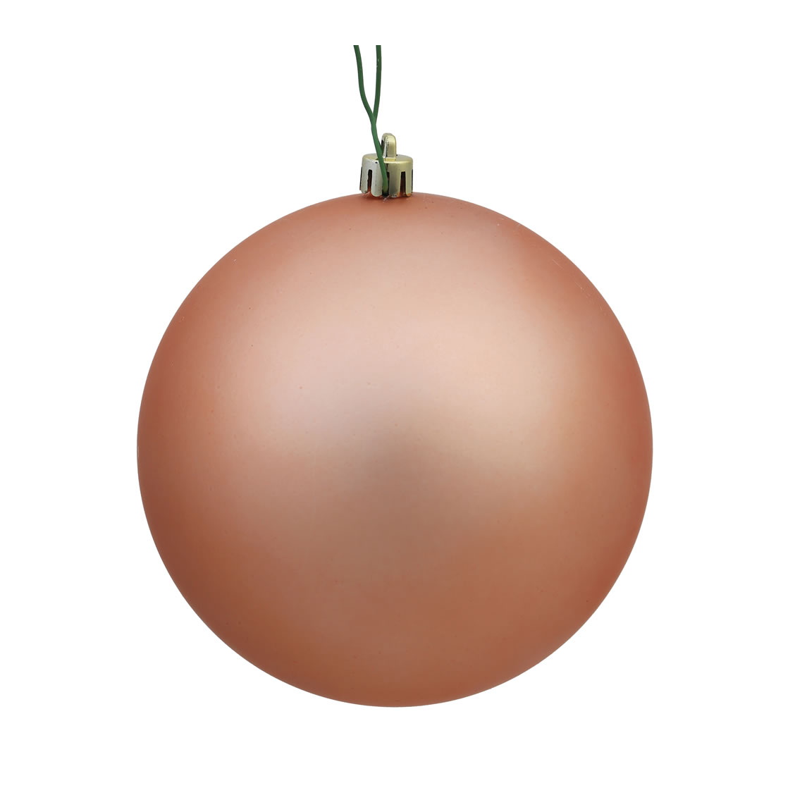 Boule de Noël or rose — fini mat — sans joint