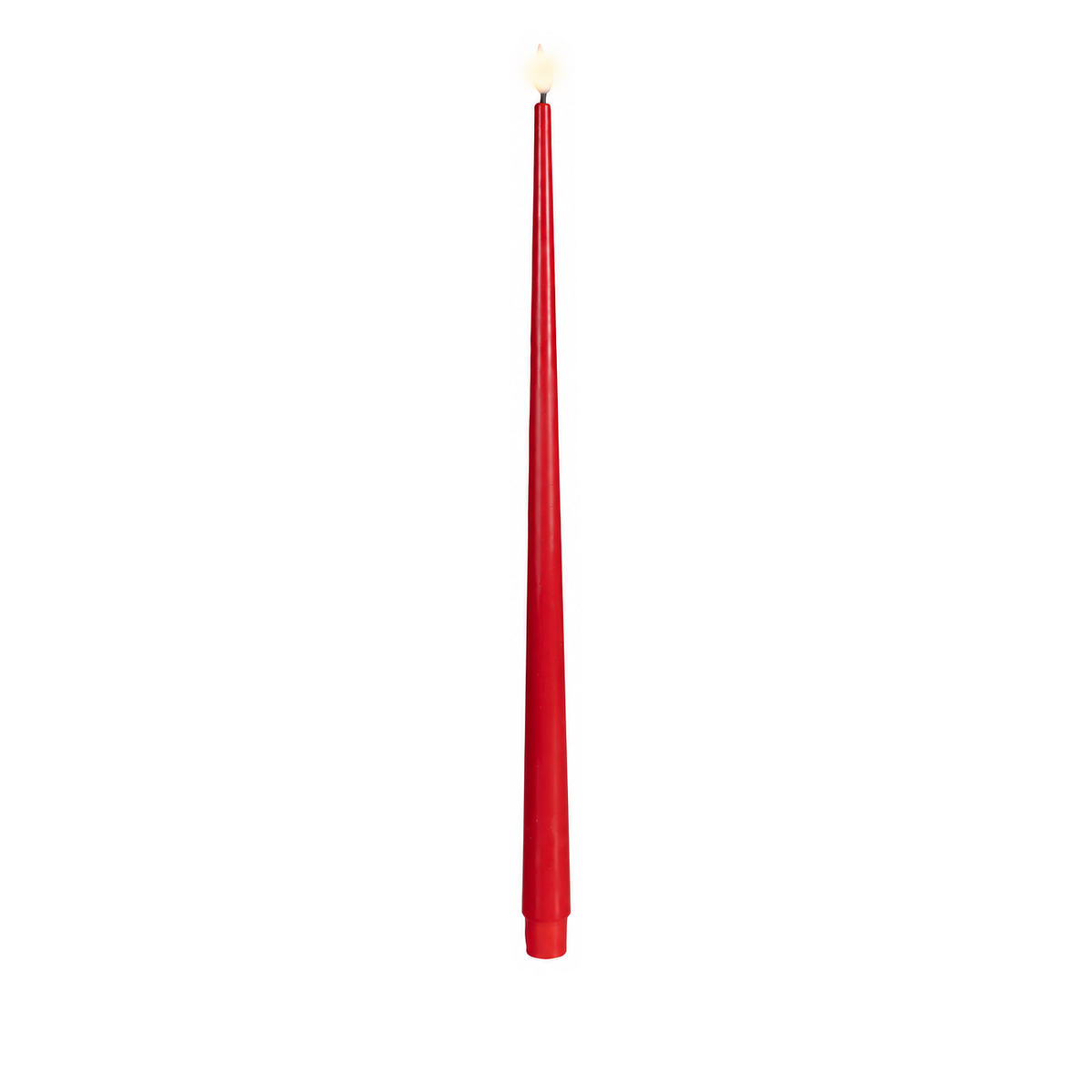 Ensemble de 2 cierges à DEL, effet de flamme — Rouge