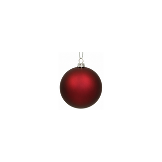 Boules de Noël à quatre finis — lie-de-vin