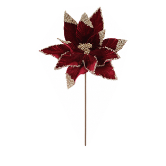 Tige de poinsettia scintillante