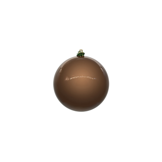 Boule de Noël moka — fini nacré — sans joint