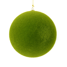 Boule de Noël floquée — vert mousse