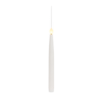 Ensemble de 5 bougies LED pour sapin – Blanc