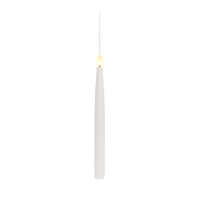 Ensemble de 5 bougies LED pour sapin – Blanc