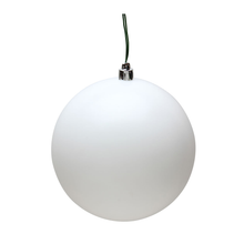 Boule de Noël blanche — fini mat — sans joint