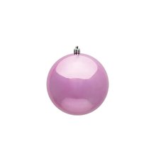 Boule de Noël rose — fini brillant — sans joint