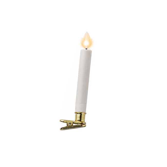 Ensemble de 10 bougies LED fixes pour sapin – 14 cm