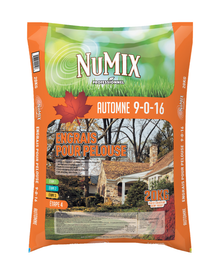 Engrais à pelouse d’automne 9-0-16 — NuMix — 10 kg — photo sur fond blanc