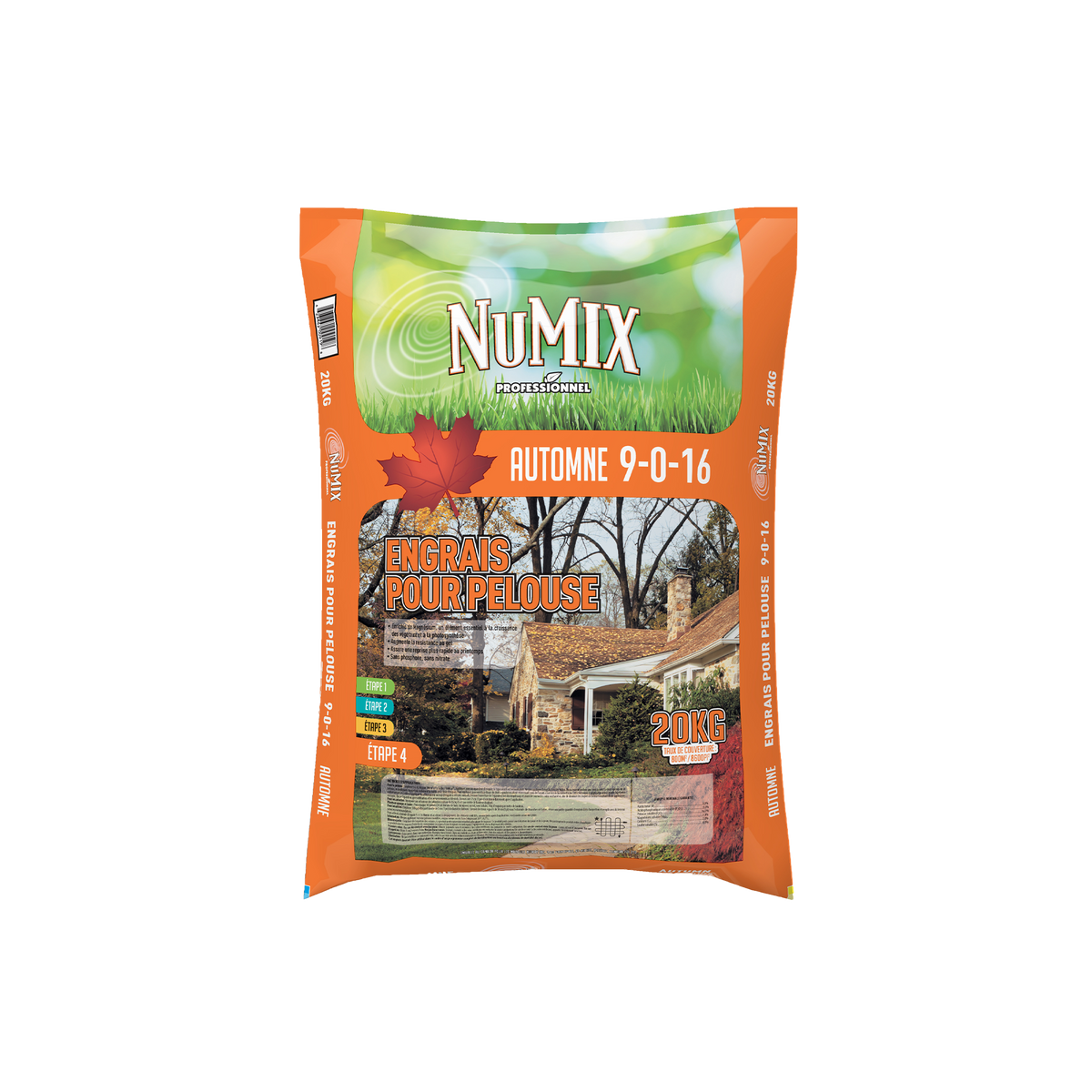 Engrais à pelouse d’automne 9-0-16 — NuMix — 10 kg