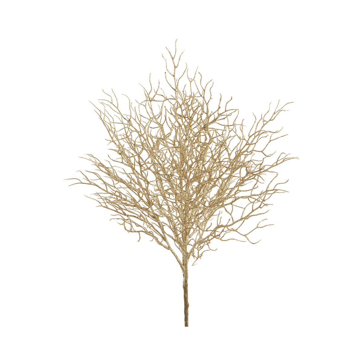 Tige de branches pailletées dorées 22''