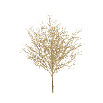 Tige de branches pailletées dorées 22''