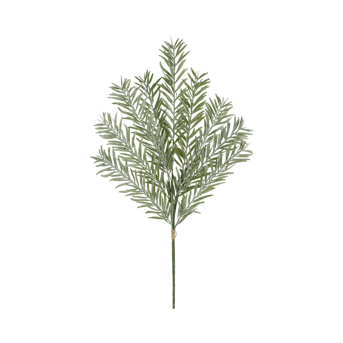 Tige d’if pailletée verte 33''