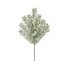 Tige d’if pailletée verte 33''