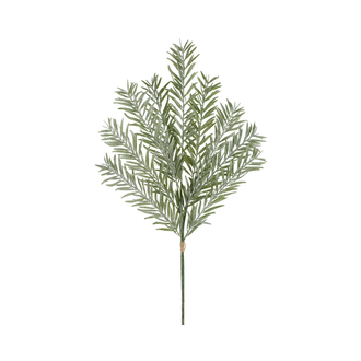 Tige d’if pailletée verte 33''