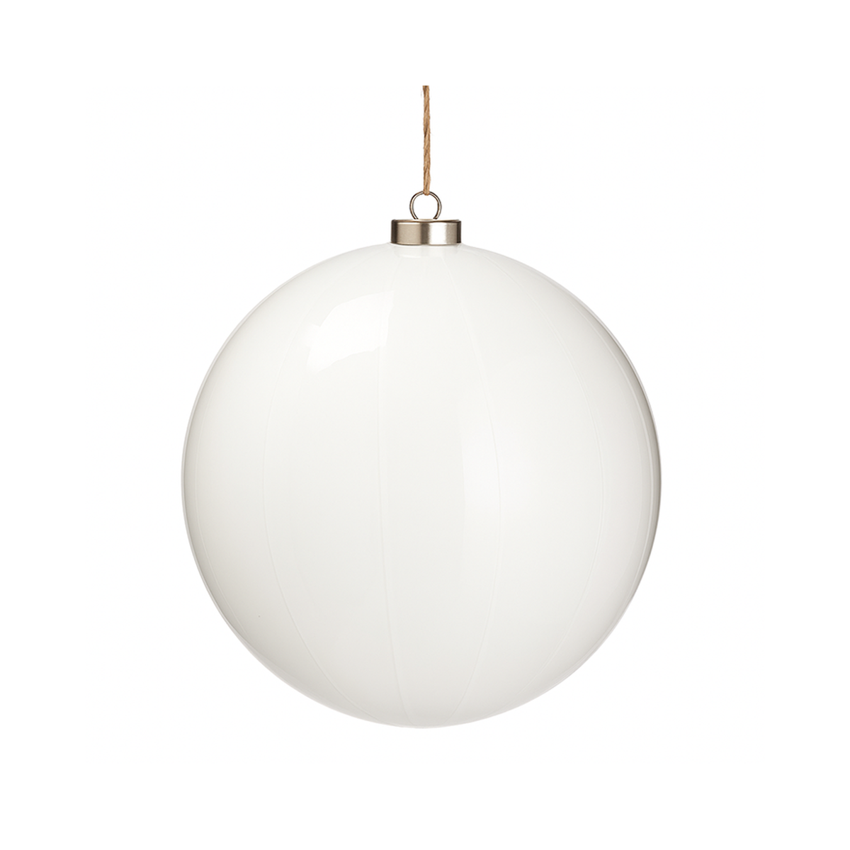 Boule de verre blanche — 6 pouces