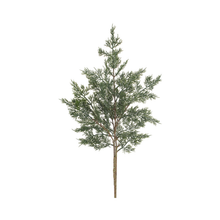 Tige de cèdre pailletée verte 34''