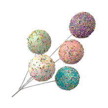 Tige de boules bonbon multicolores 24''
