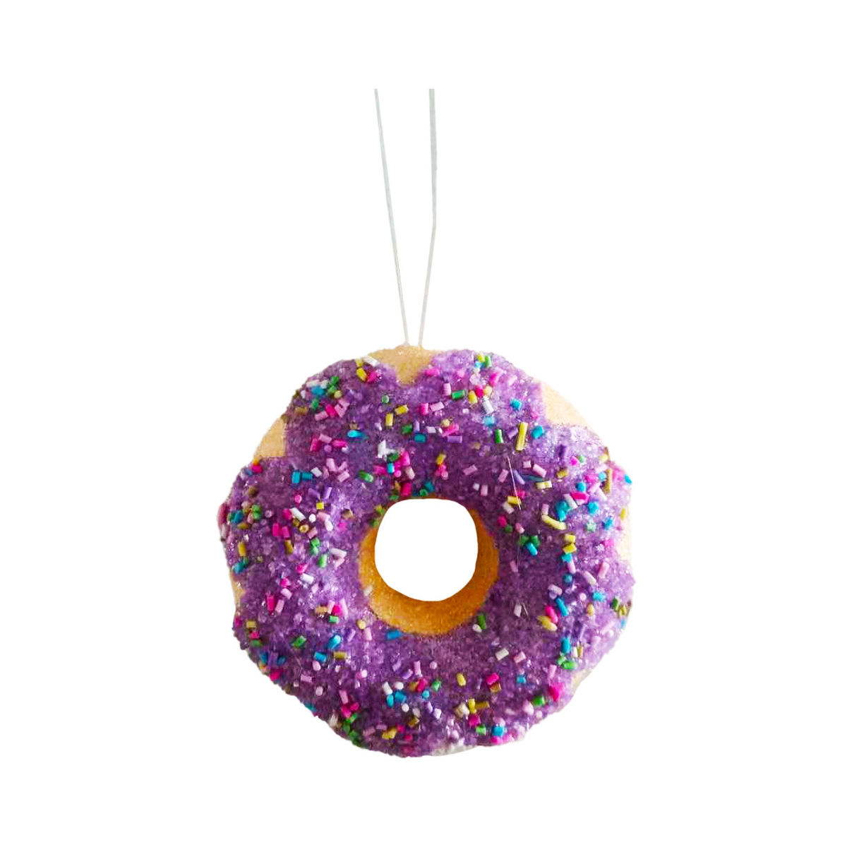 Ornement beignet bonbon 4'' — violet