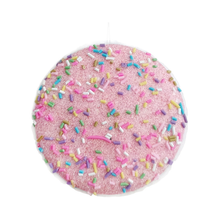 Ornement macaron bonbon rose 3,5''