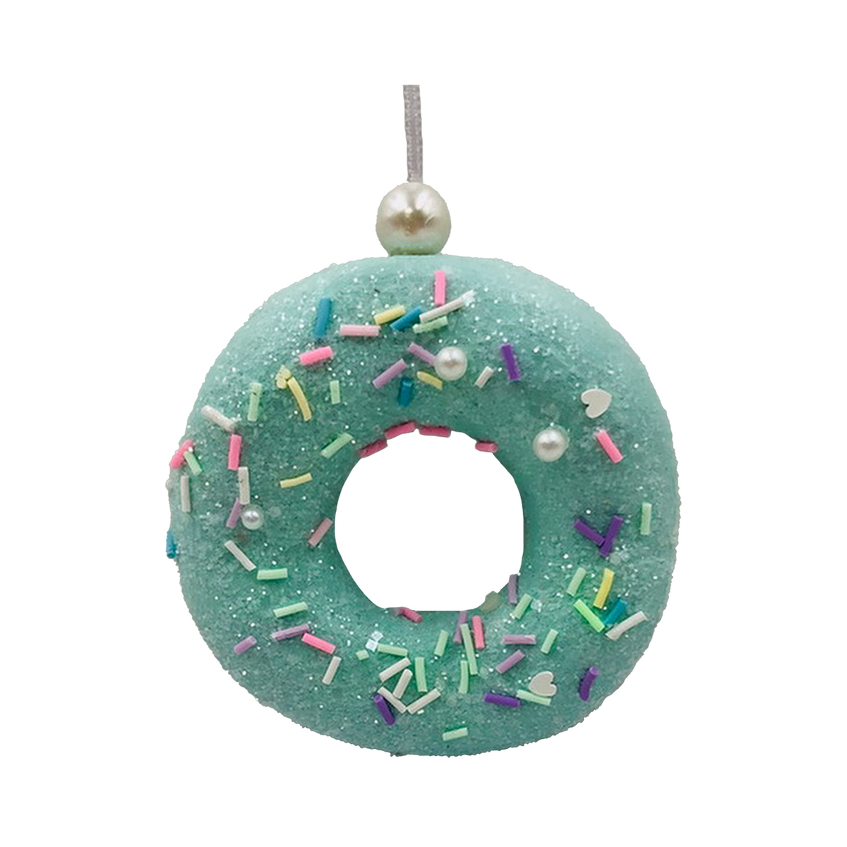 Ornement beignet bonbon 4'' — Vert