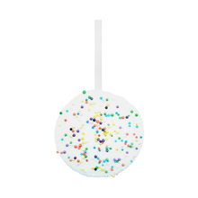Ornement macaron chocolat blanc 4,5''