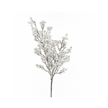 Tige de feuillage avec mini-fleurs blanches 32"