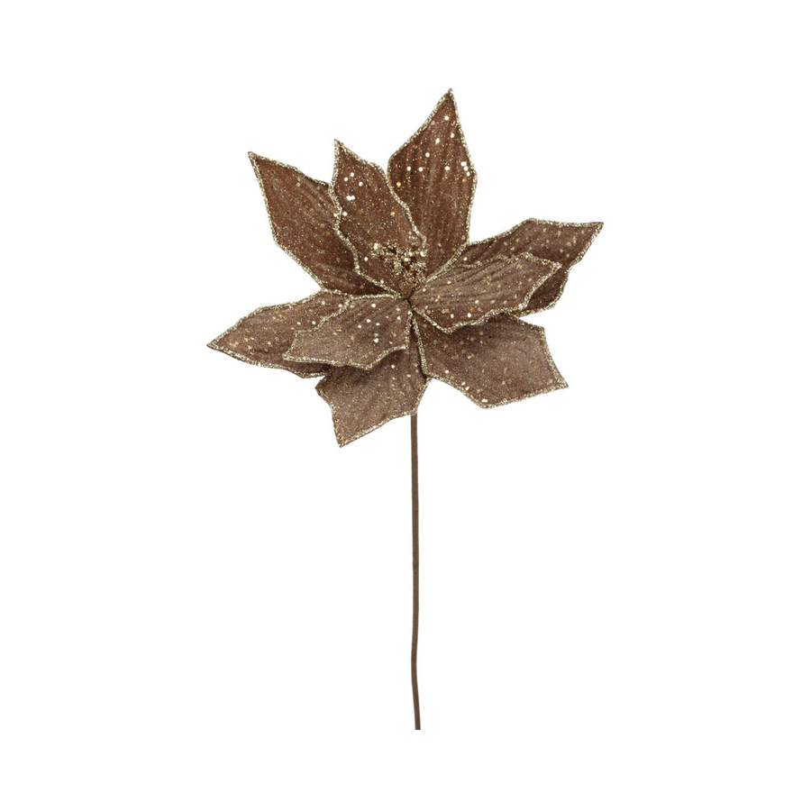 Tige de poinsettia brun 22"