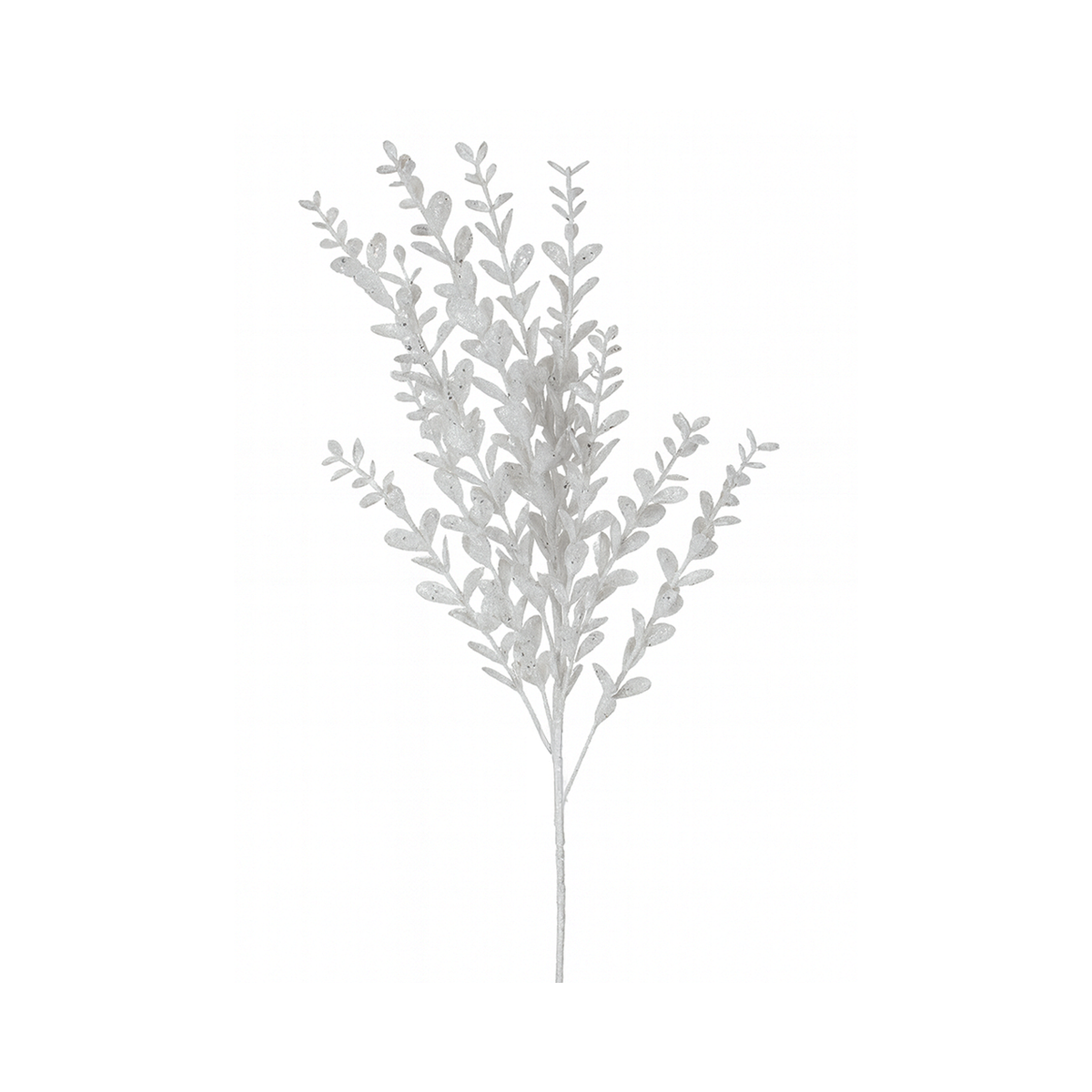 Tige de buis pailleté assortie blanc 22"