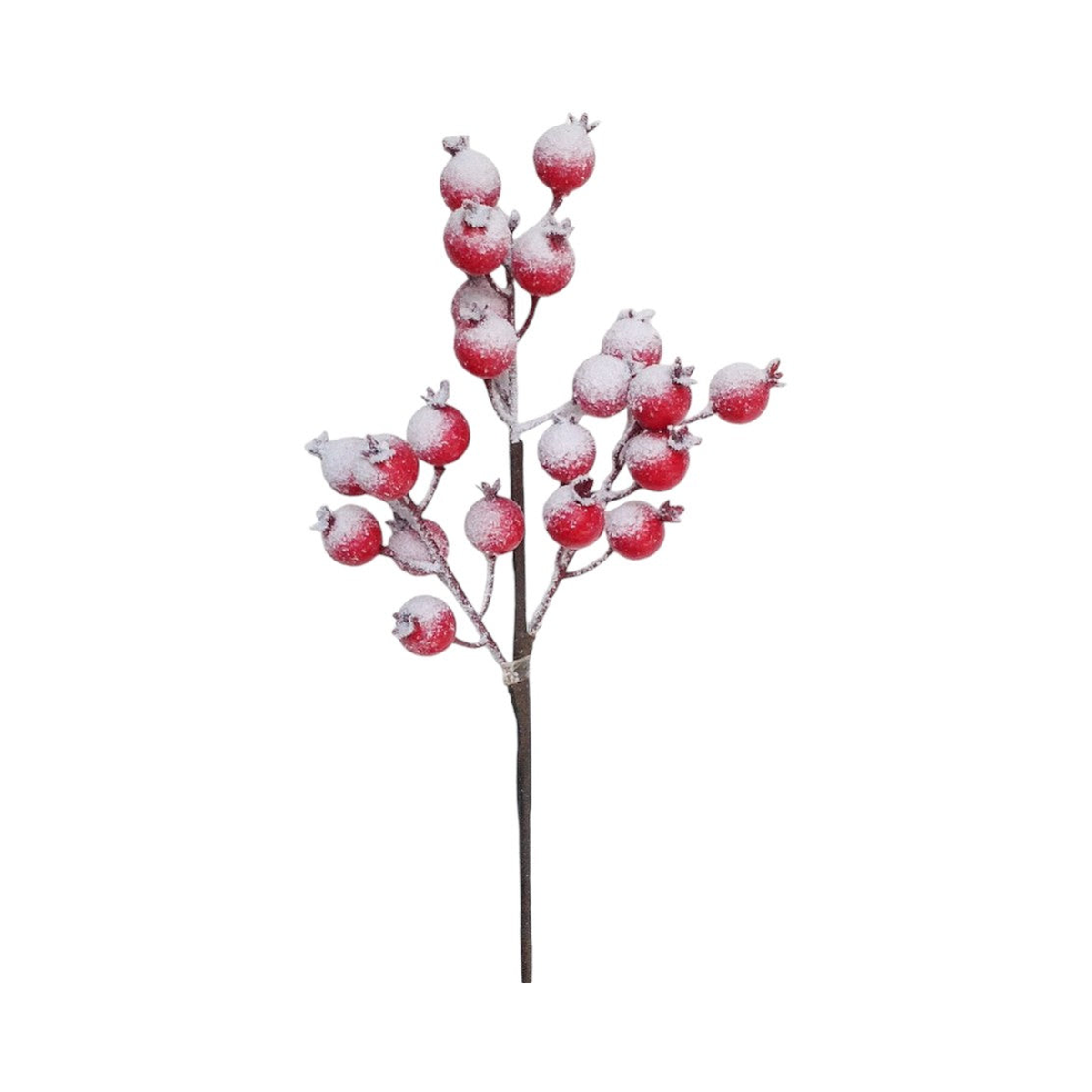 Pic de pommettes enneigées rouge 15.5"