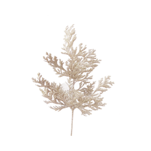 Tige de cèdre plat pailleté or rose 21"