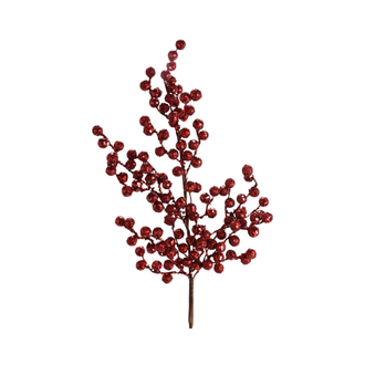 Tige de pommettes brillantes bourgogne 29"