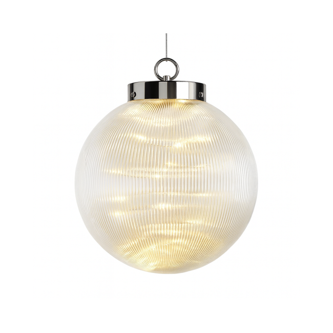 Boule allumée LED blanche Boréalis 10"