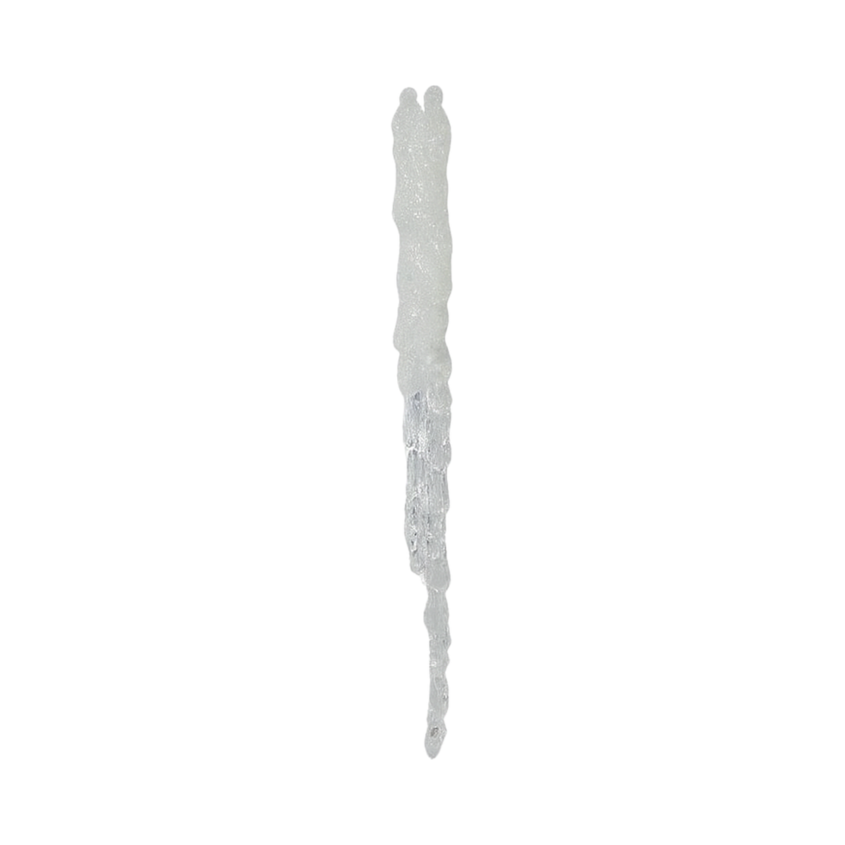 Ornement glaçon transparent 12"